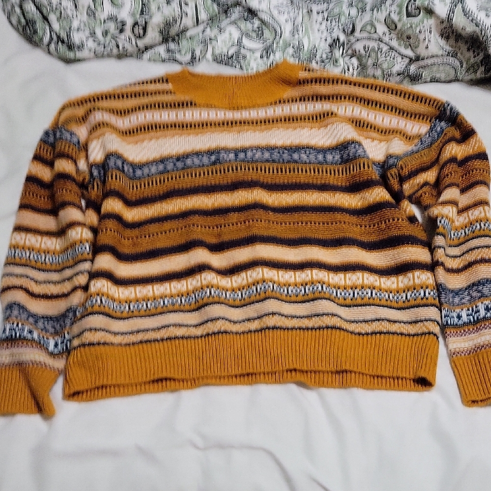 Knit Pattern Eclectic Sweater